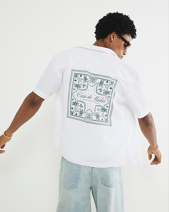 White Regular Fit Casa De Midas Shirt
