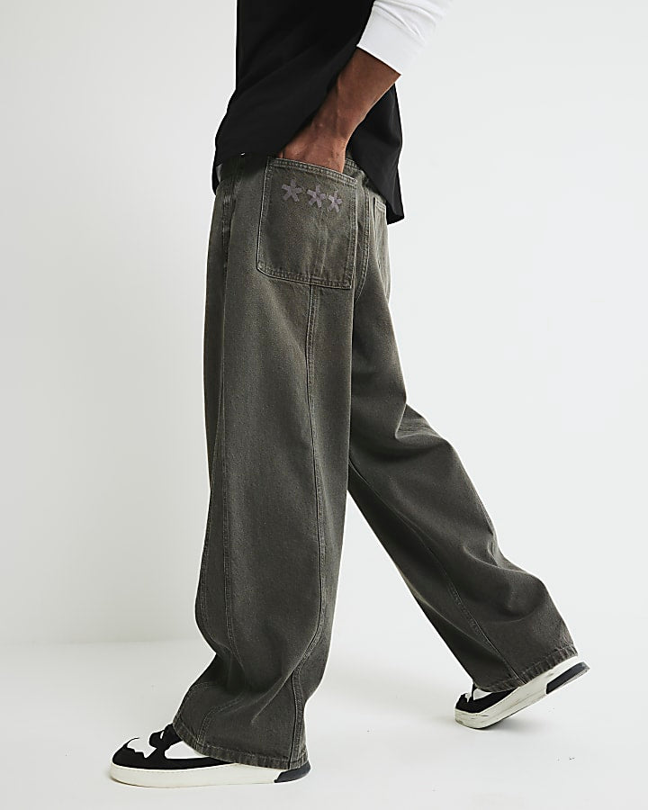 Brown Super Baggy Fit Jeans
