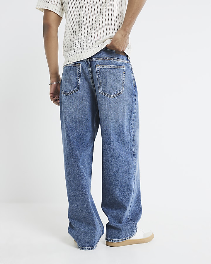 Blue Baggy Jeans