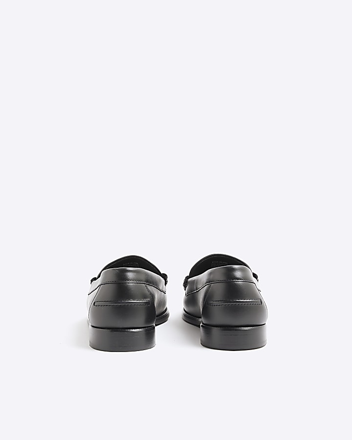Black Pink Premium Cherry Blossom Loafers