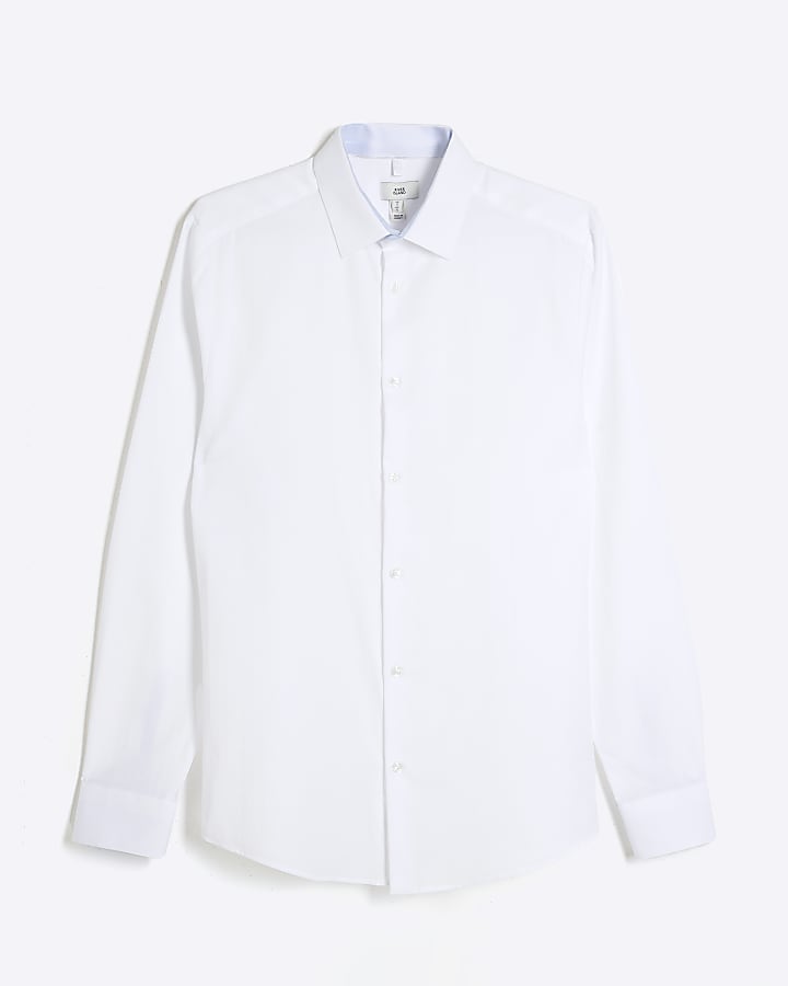 White Premium Long Sleeve Formal Shirt