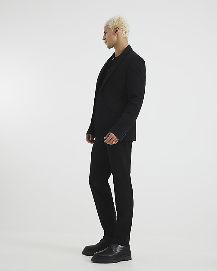 Black Skinny Fit Suit Trousers