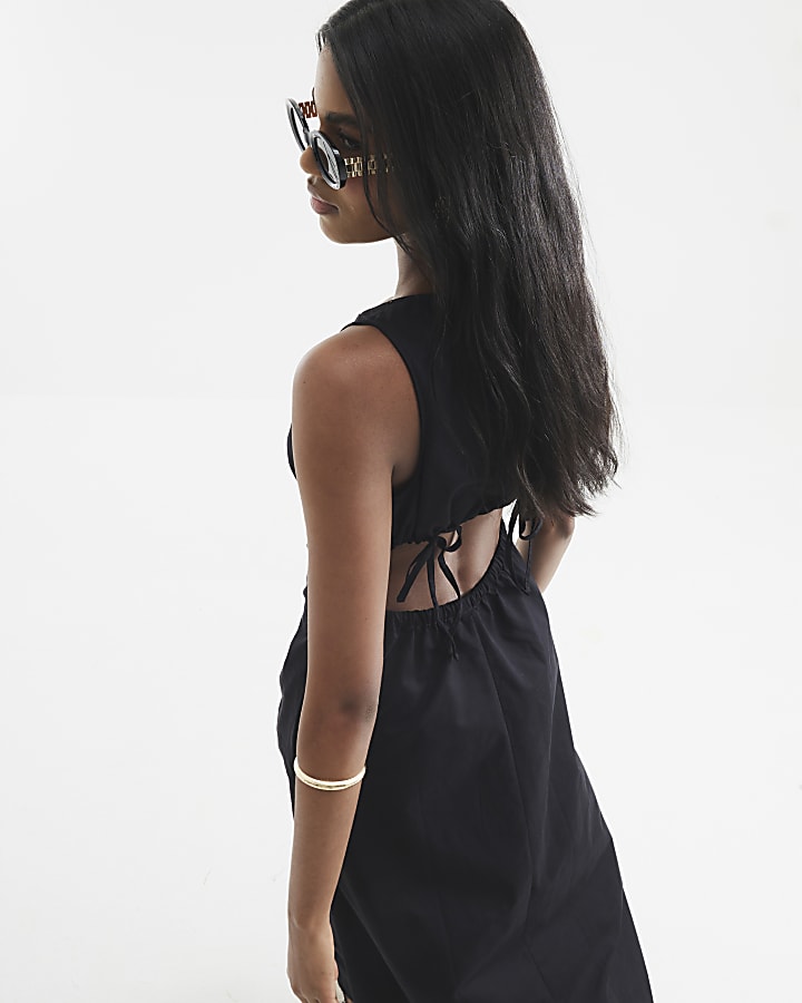 Black Cut Out Maxi Dress