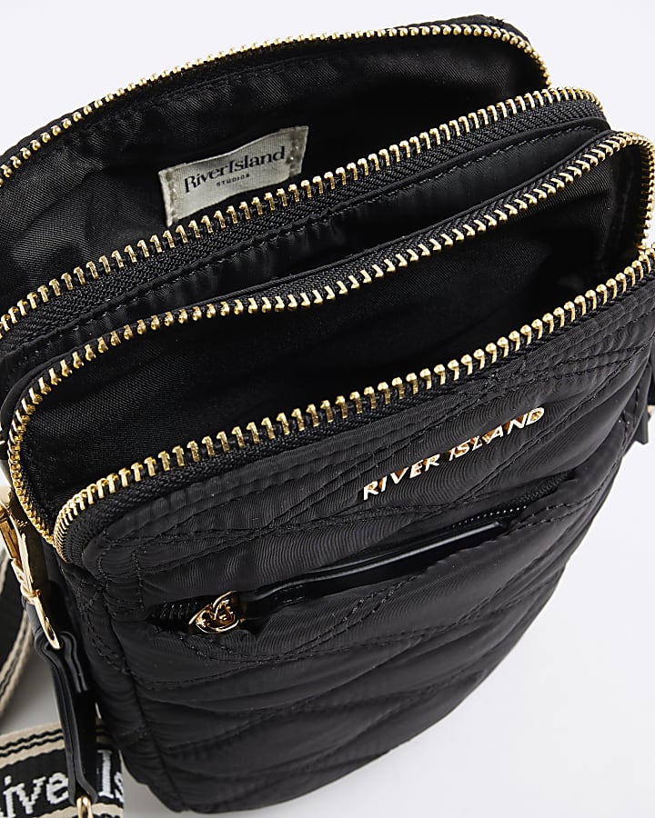 Black Quilted Cross Body Bag