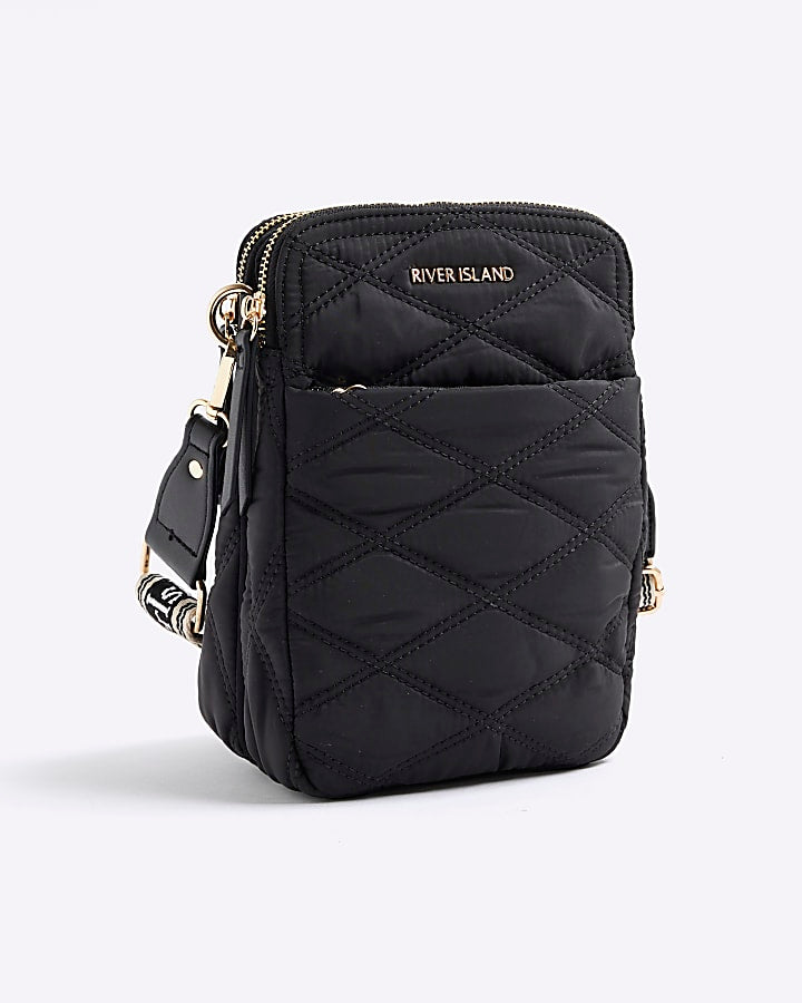 Black Quilted Cross Body Bag