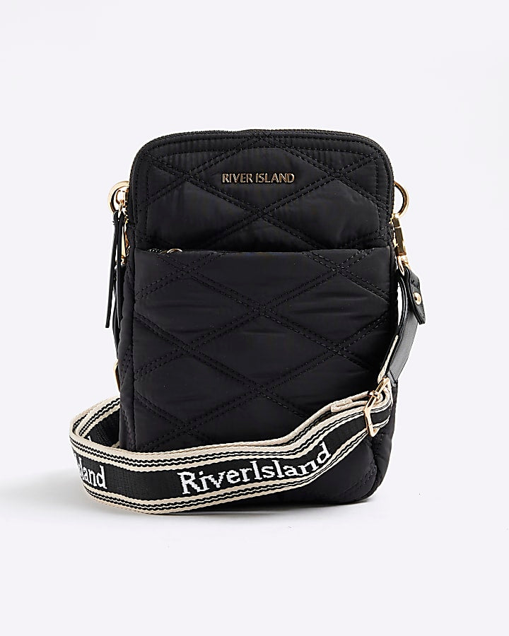 Black Quilted Cross Body Bag