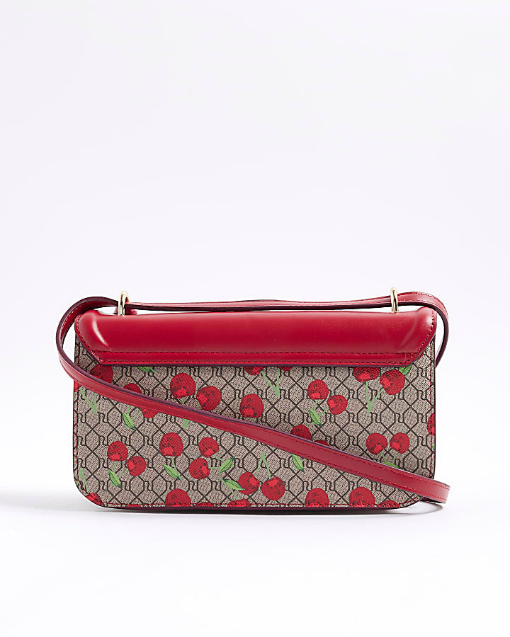 Red Lock Cherry Monogram Satchel Bundle Bags
