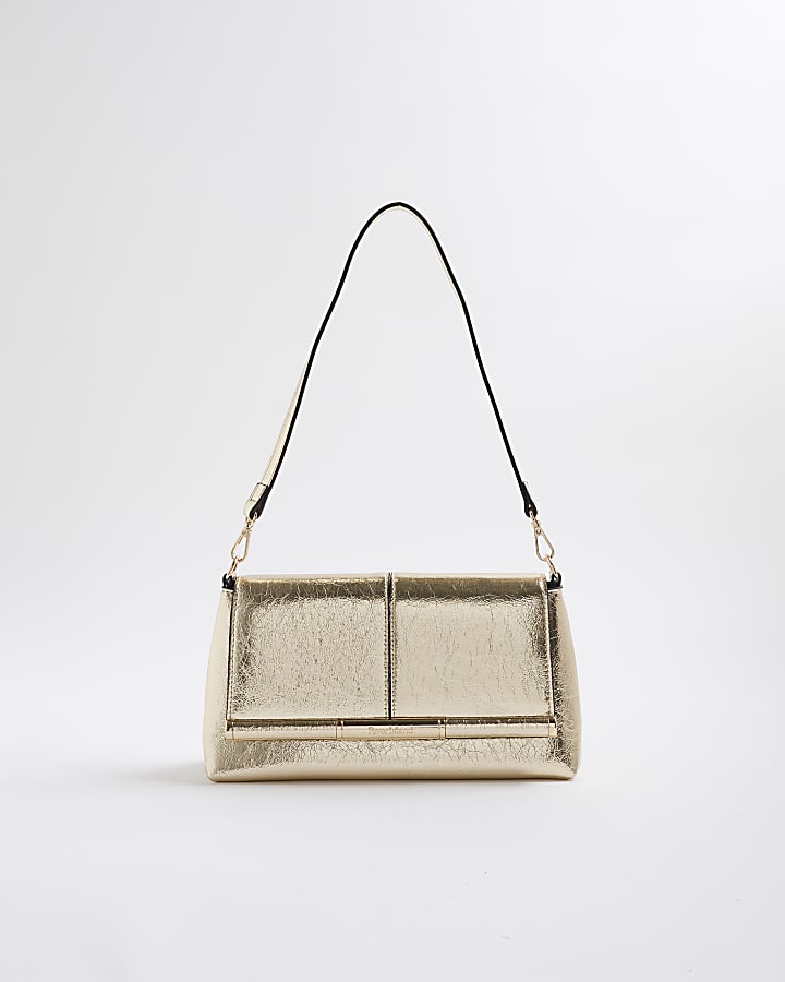 Gold Bar Front Clutch Bag