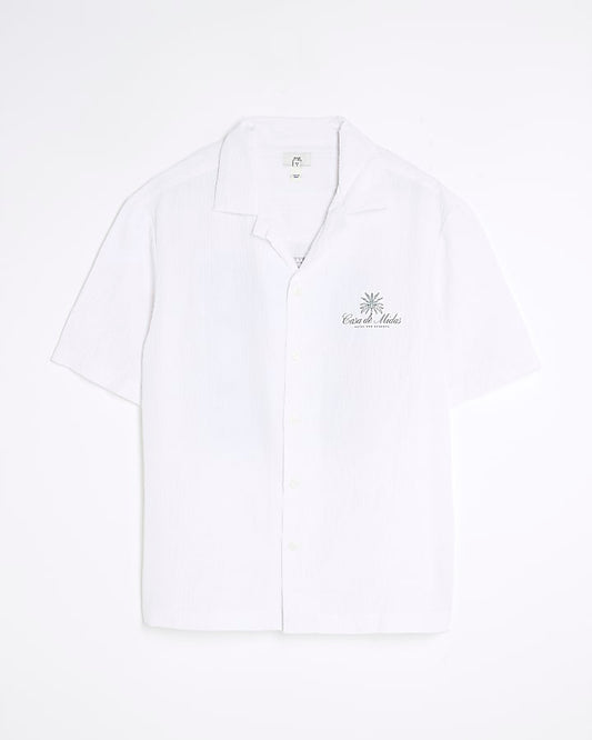 White Regular Fit Casa De Midas Shirt