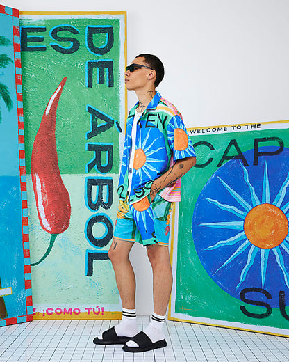 Multi Colour Atlas Mesh Shirt
