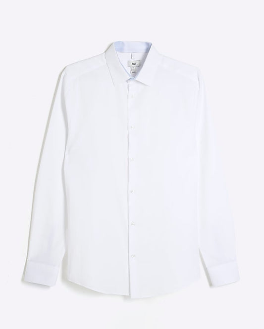 White Premium Long Sleeve Formal Shirt
