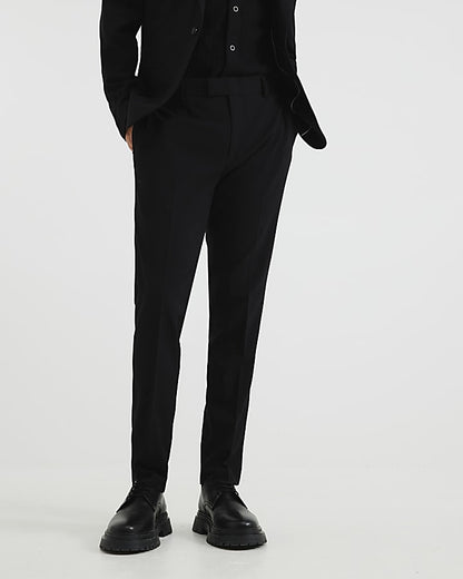 Black Skinny Fit Suit Trousers