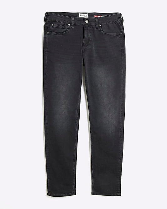 Black Washed Slim Fit Jeans