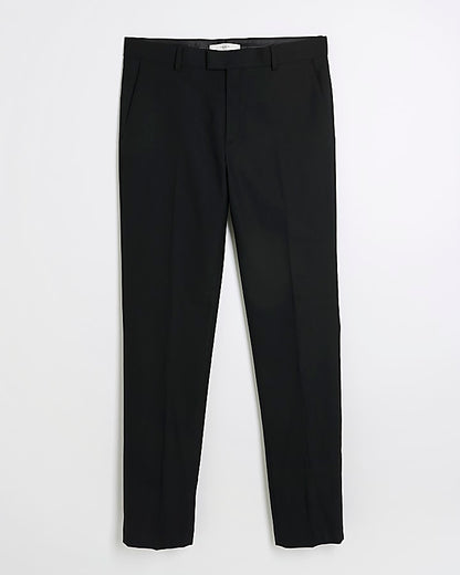 Black Stretch Skinny Fit Suit Trousers
