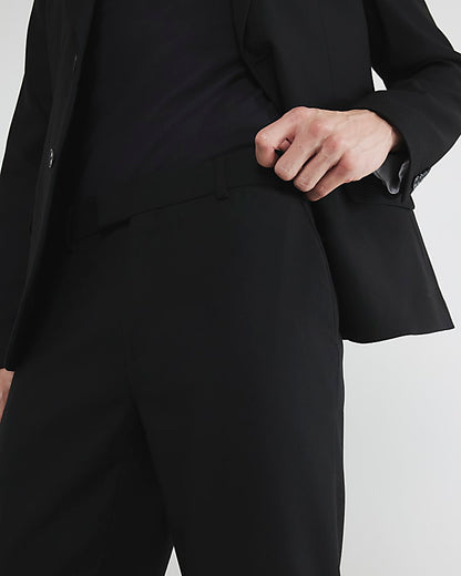 Black Stretch Skinny Fit Suit Trousers
