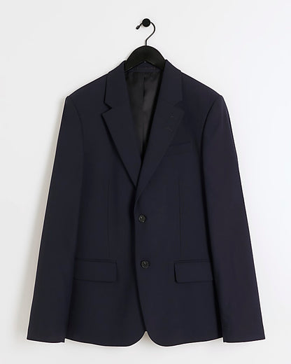 Navy Stretch Slim Fit Suit Jacket