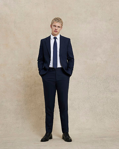 Navy Stretch Slim Fit Suit Jacket