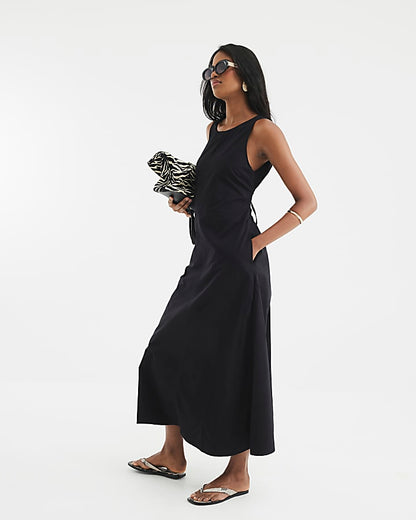 Black Cut Out Maxi Dress
