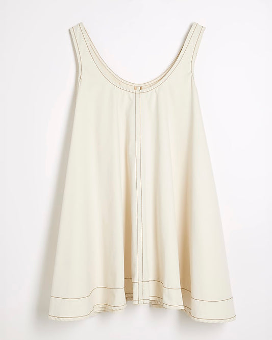 Cream Swing Mini Dress