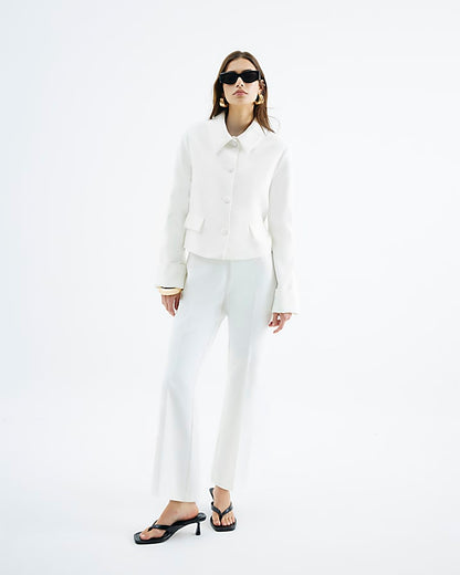 White Structured Trophy Jacket
