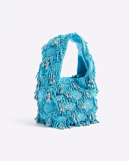 Blue Premium Beaded Grab Bag