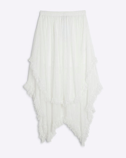 White Lace Maxi Skirt