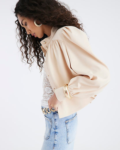 Beige Cape Jacket