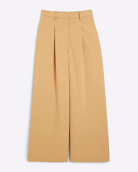 Brown Wide Leg Trousers