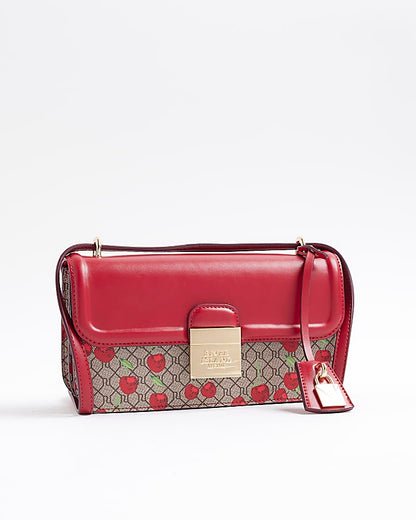 Red Lock Cherry Monogram Satchel Bundle Bags