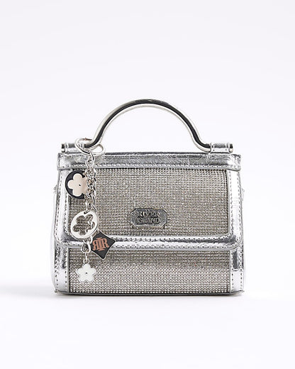 Silver Diamante Mini Grab Bag